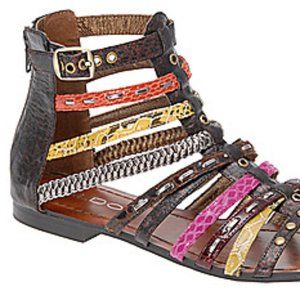 Aldo Rosenberger Sandals - Gladiator style with rear zipper - Size 38